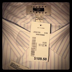 Joseph Abboud long sleeve dress shirt NWT